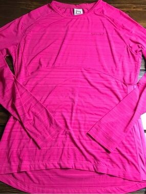 Women's Long-Sleeve Active Top - Bright Pink